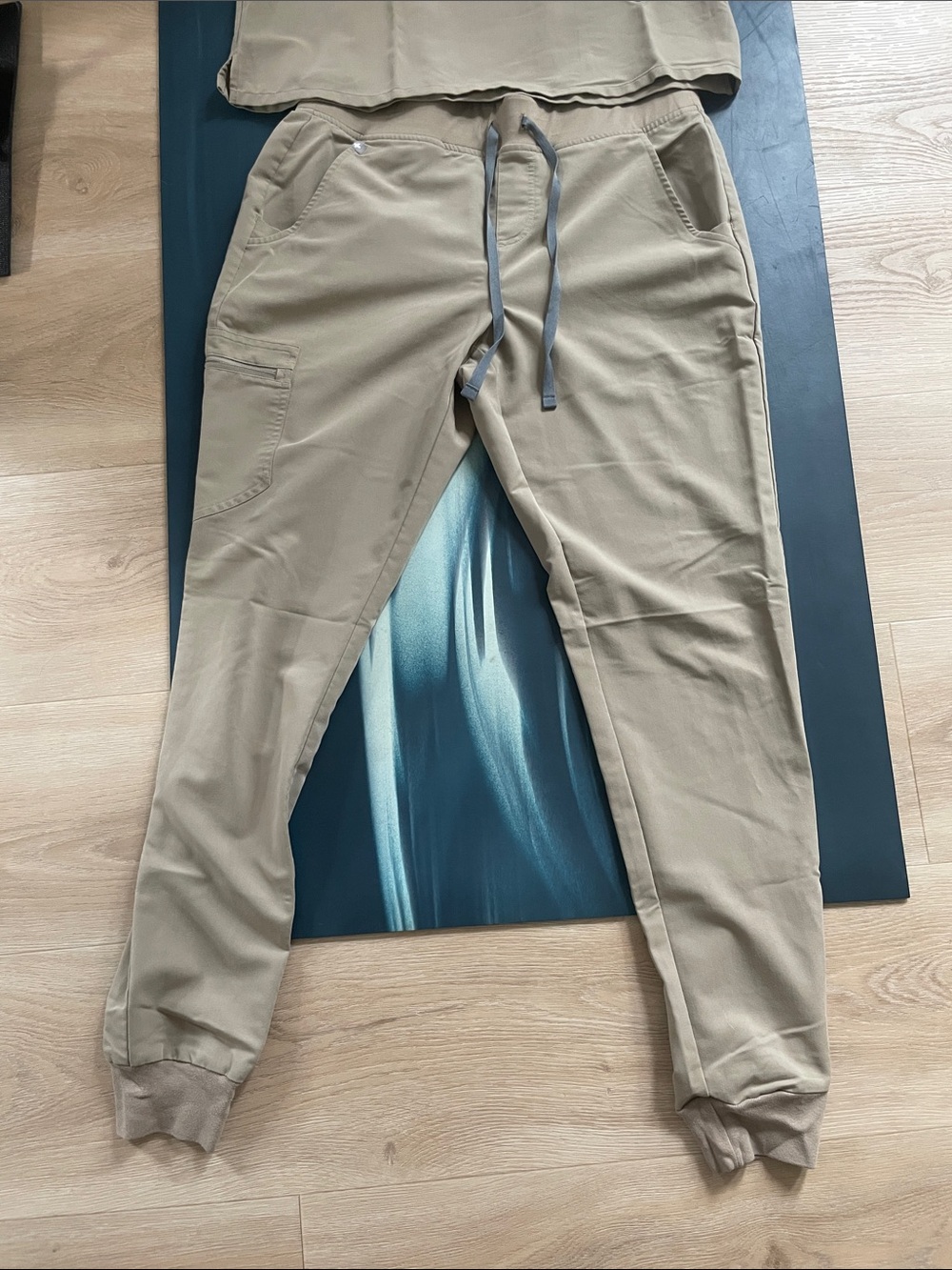 Figs Women's Khaki Tan Jogger Scrub Pants